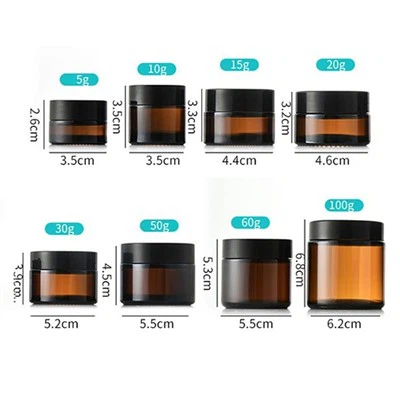 جرة كريم الزجاج العنبر